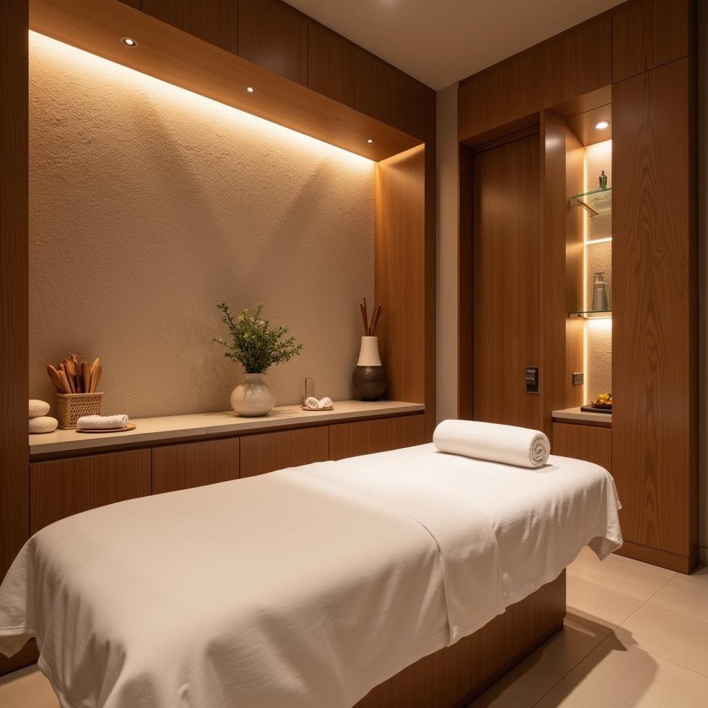 Tranquil Treatment Room in Aura Spa Jaipur