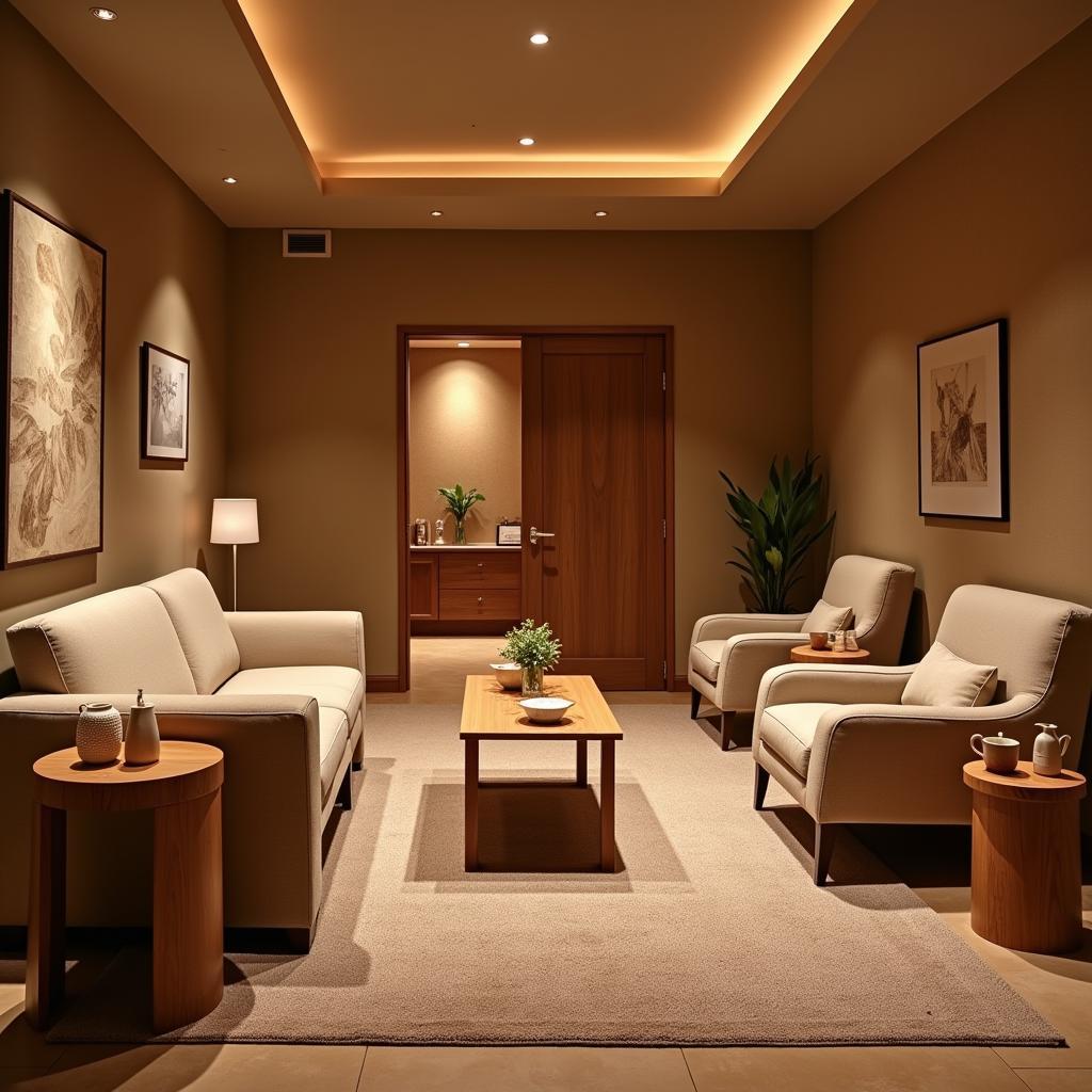 Relaxation area at Aura Thai Spa