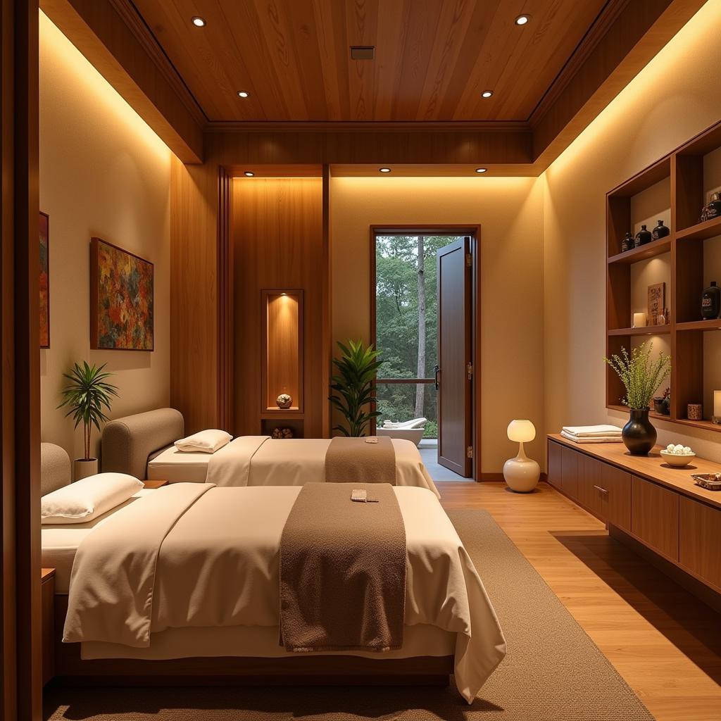 Inside an Ayurveda spa in Thane