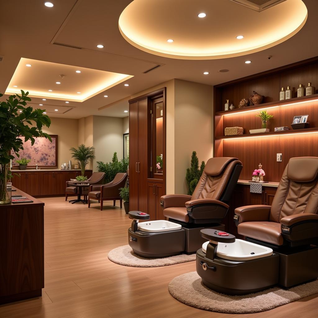 Luxurious Pedicure Station at Azura Nail Spa