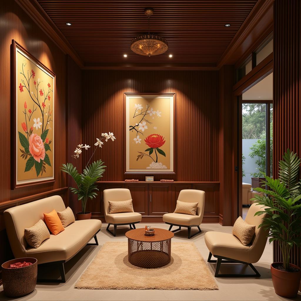 Serene Interior of a Baan Thai Spa