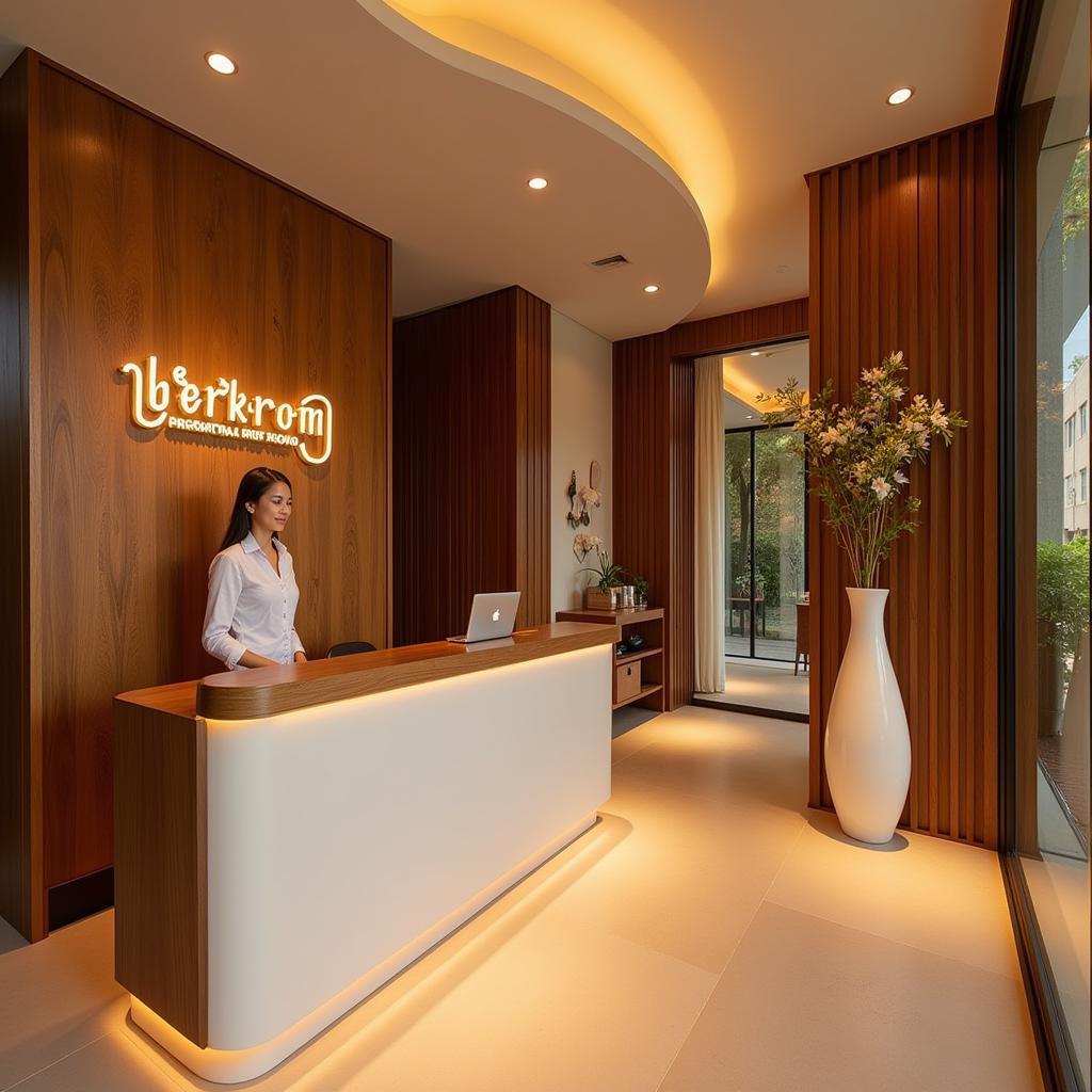 Serene Reception Area at Berry Thai Spa HSR