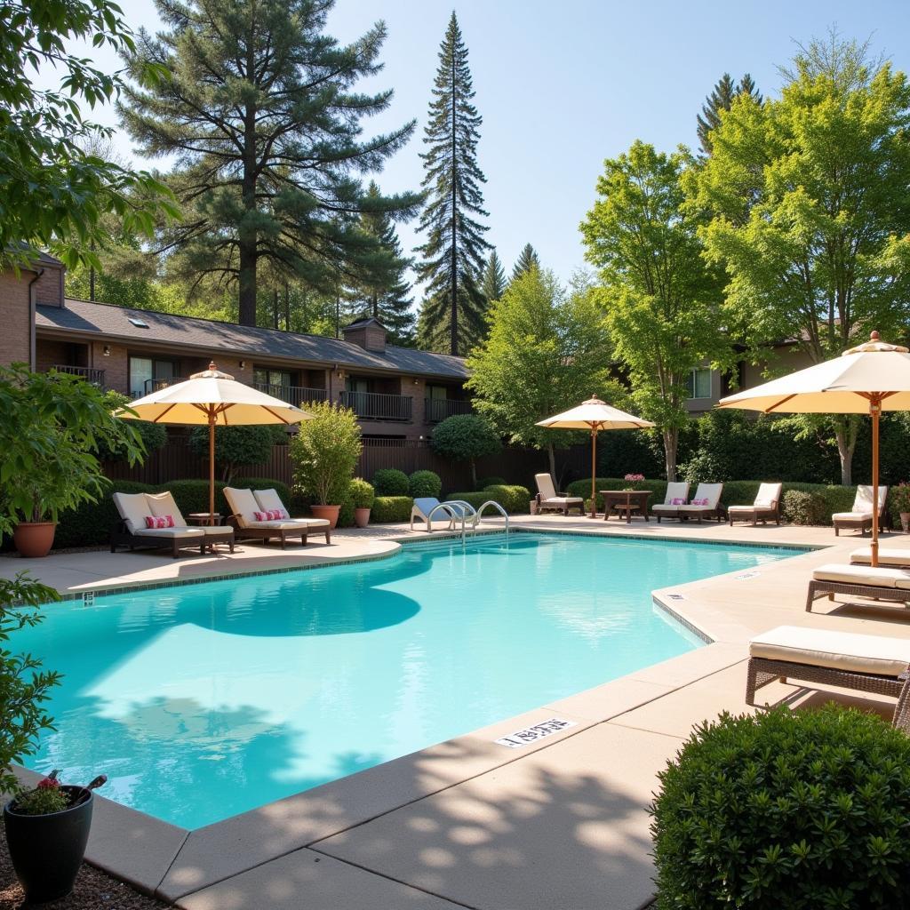 Tranquil Blanket Hotel Spa Pool Area