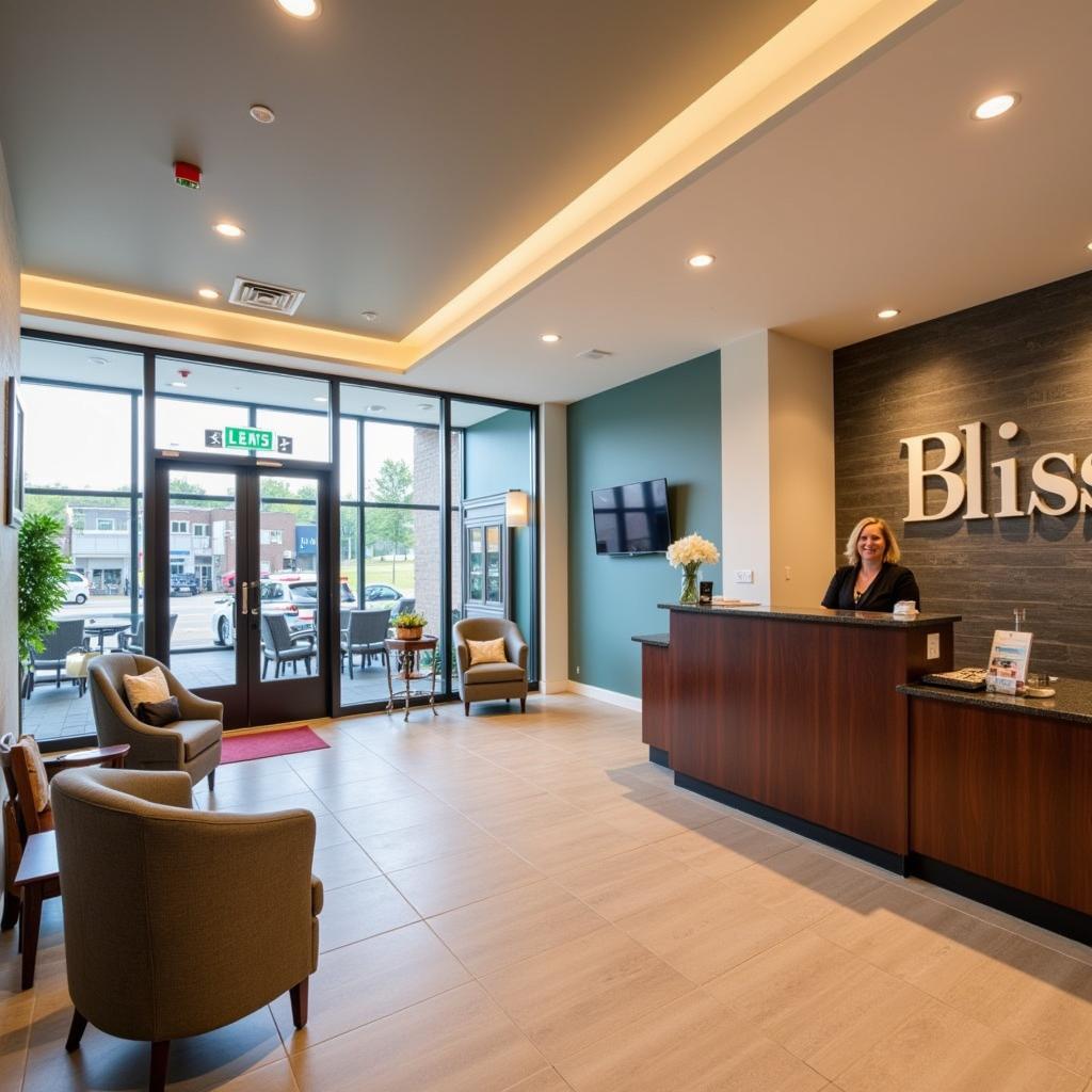 Bliss Spa Lafayette Interior