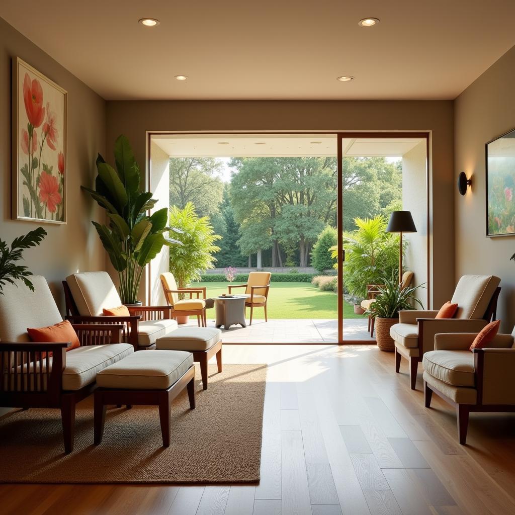 Serene Relaxation Area in a Bourjois Spa