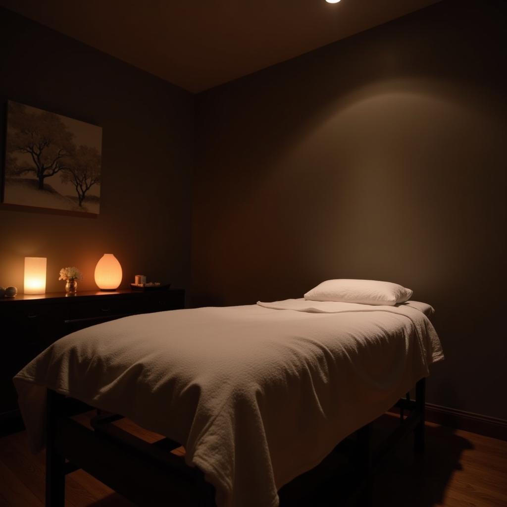 Luxurious treatment room in a Cali spa in Bangalore