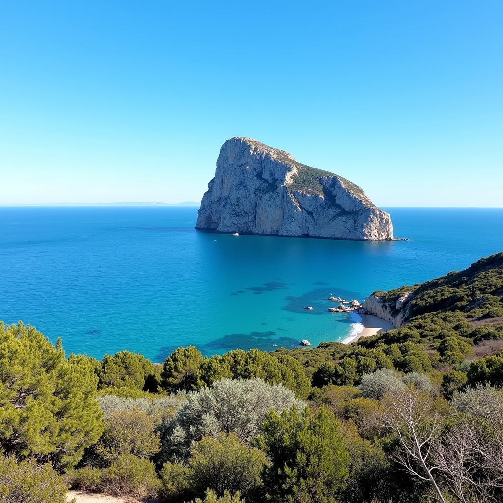 Penon de Ifach rock in Calpe, Spain