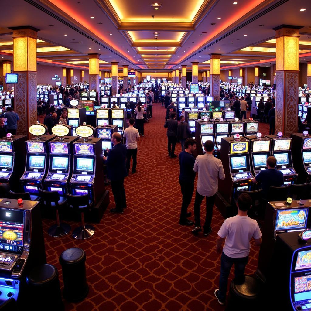 Vibrant Casino Floor at Hyatt Regency Lake Tahoe