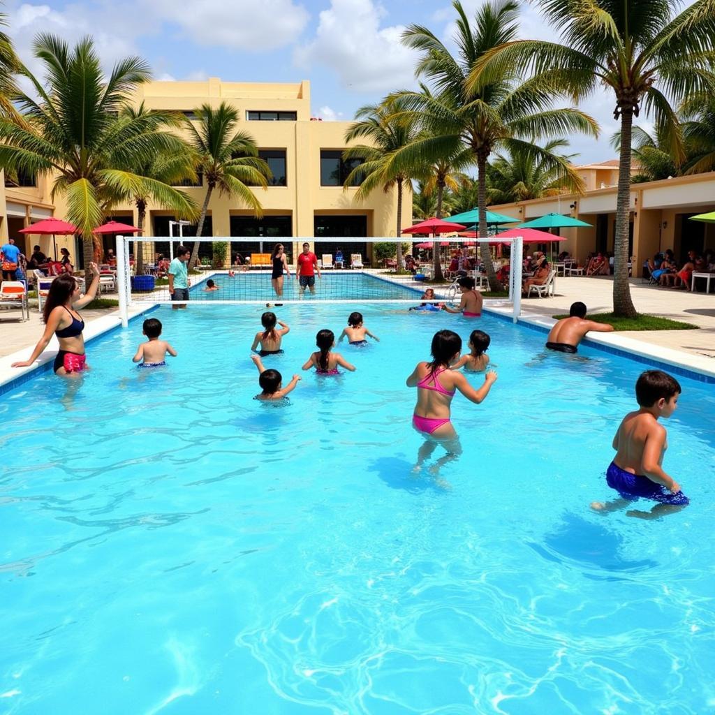 Catalonia Riviera Maya pool with activities