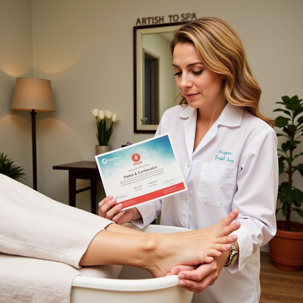 Chinese Foot Spa Hygiene Certified Therapist