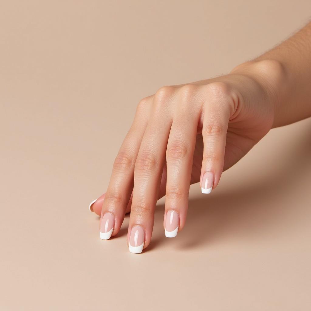 Classic French Manicure Spa Nails