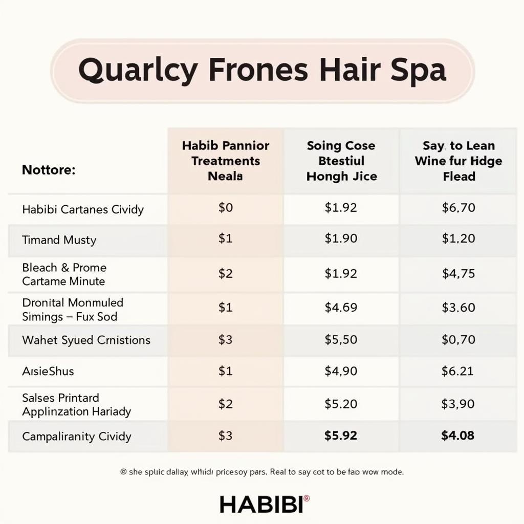 Comparing Hair Spa Prices