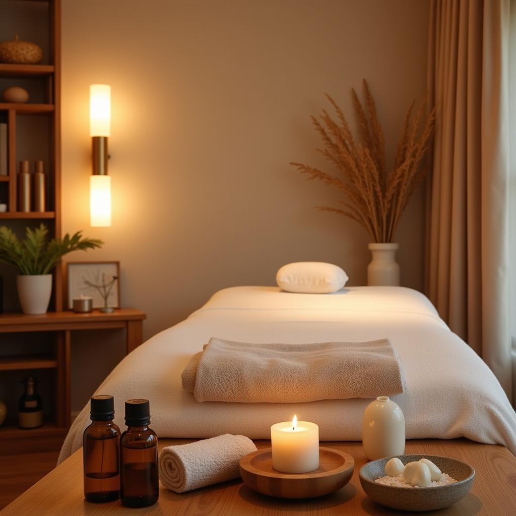 Serene spa treatment room in Coonoor