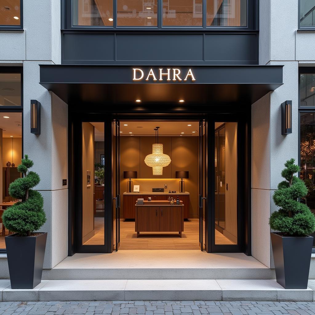 Dahra Beauty and Spa Entrance