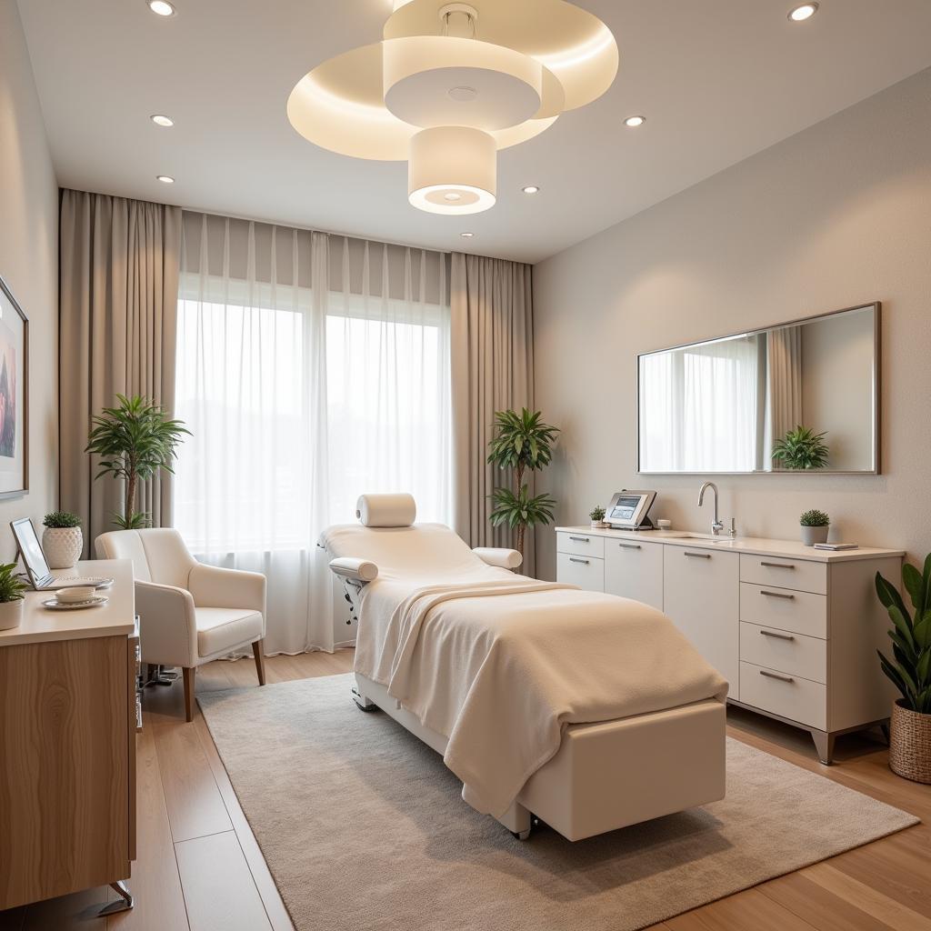 Relaxing Treatment Room at a Derma Med Spa