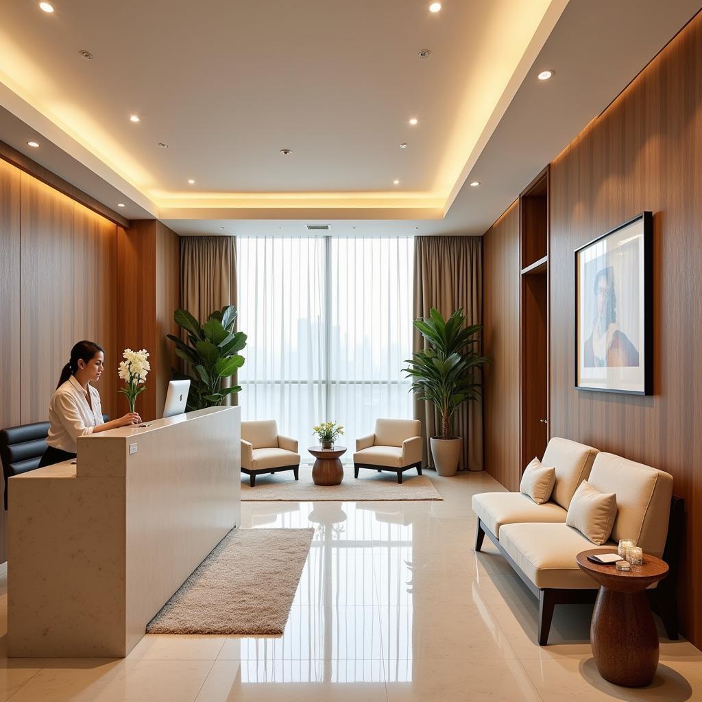 Modern and Welcoming Spa Reception in Dhaka