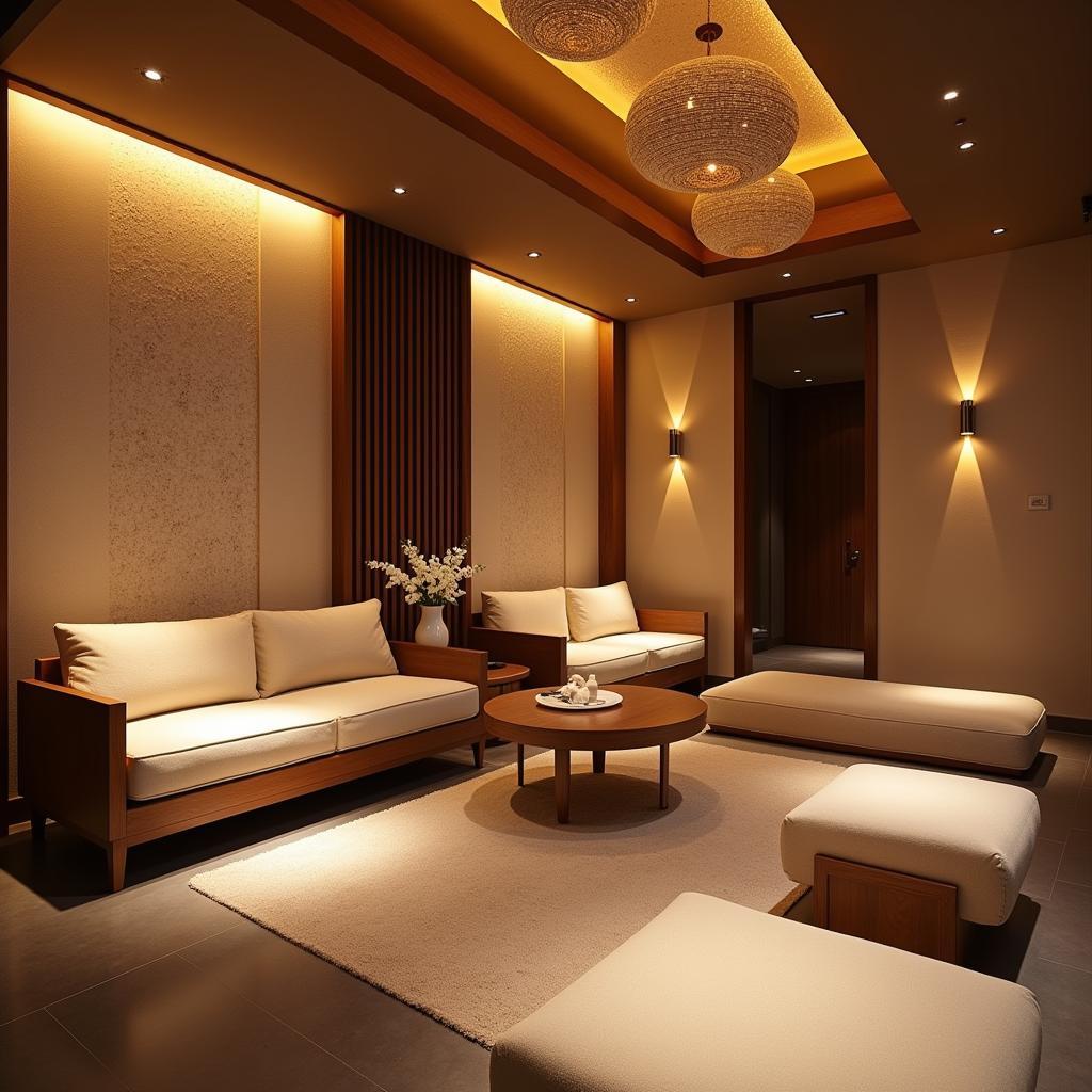 Peaceful Relaxation Area in a Dhaka Spa