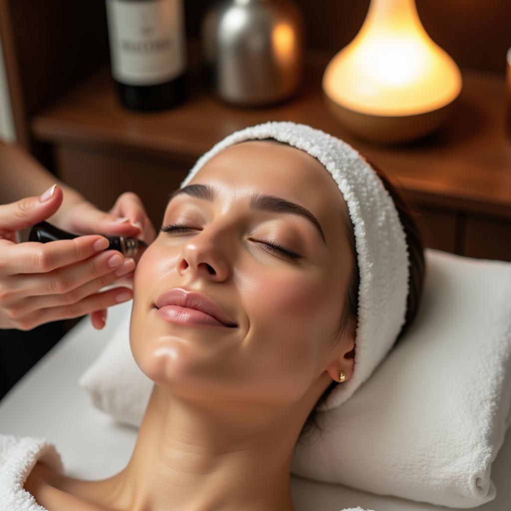 Downtown Spa Menu: Luxurious Facial Treatment