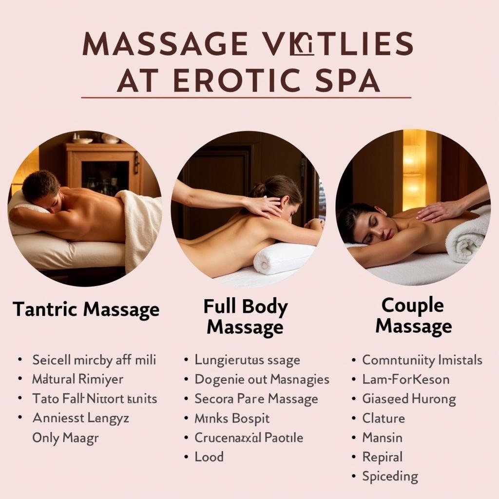 Different Massage Types in Erotic Spas