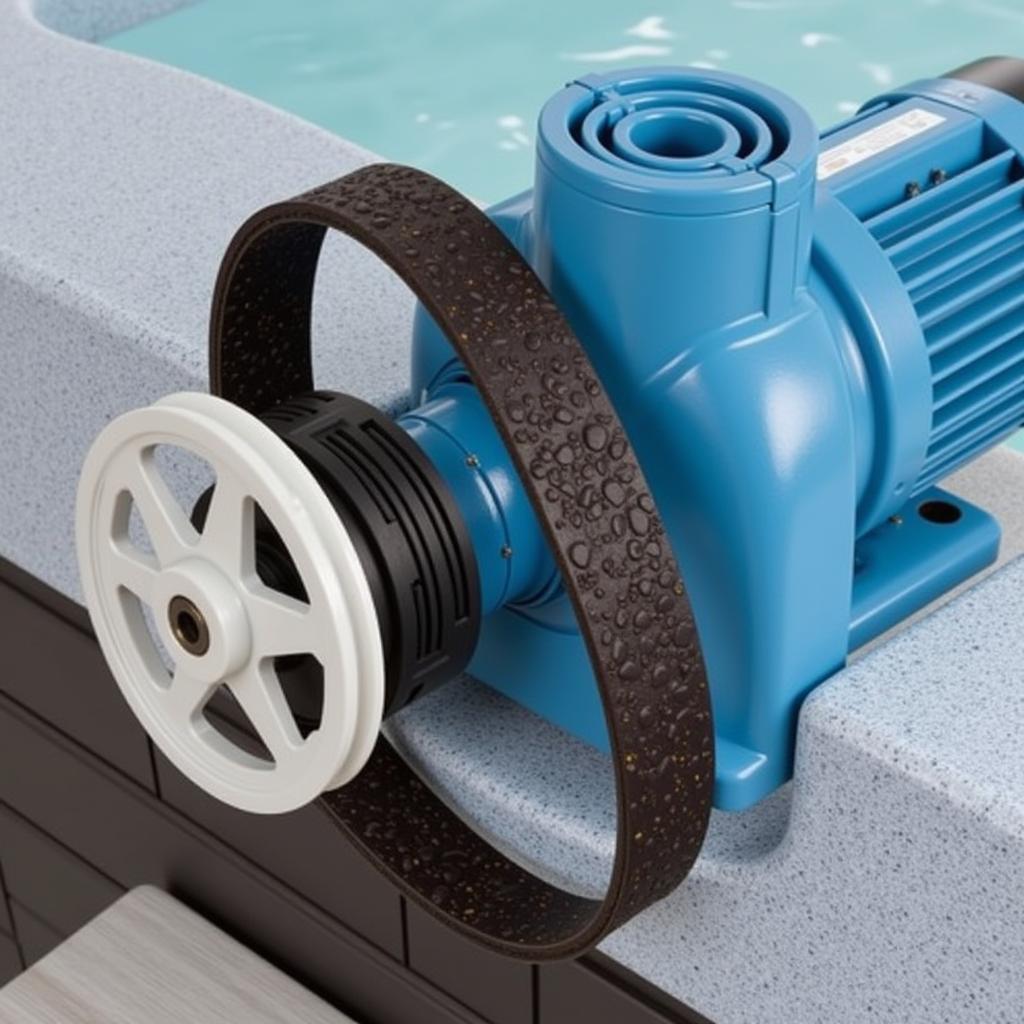 Fenner Spa Belt Powering a Spa Pump