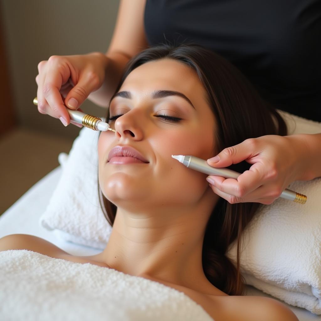 Revitalizing Facial Treatment at a Frankfort Spa