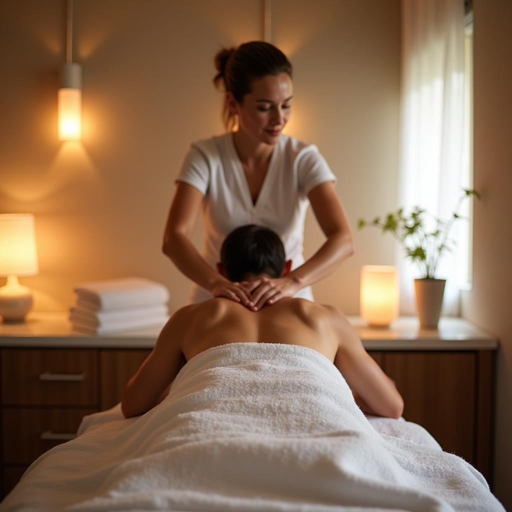 Image of a relaxing full body spa treatment with massage therapy