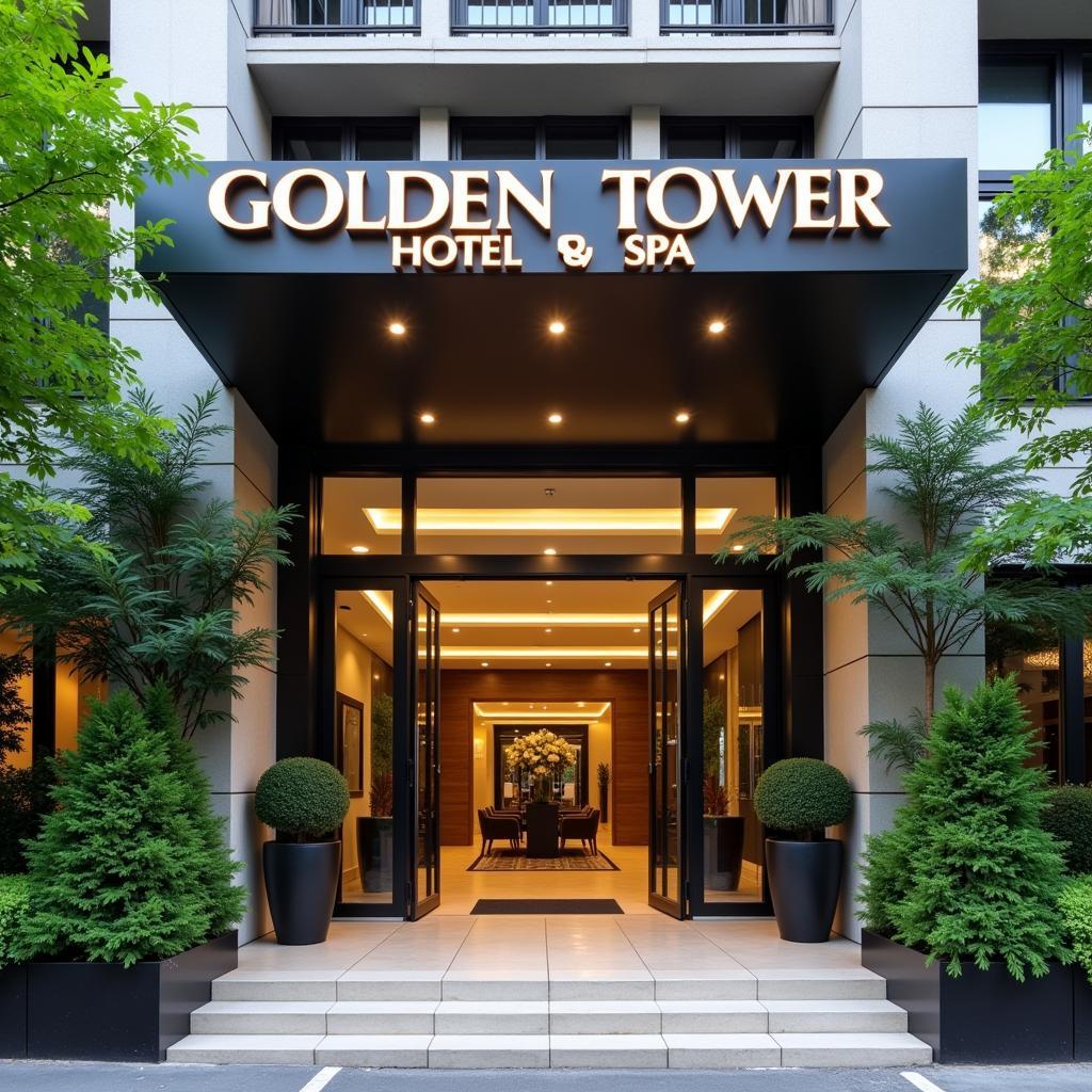 Golden Tower Hotel and Spa Exterior