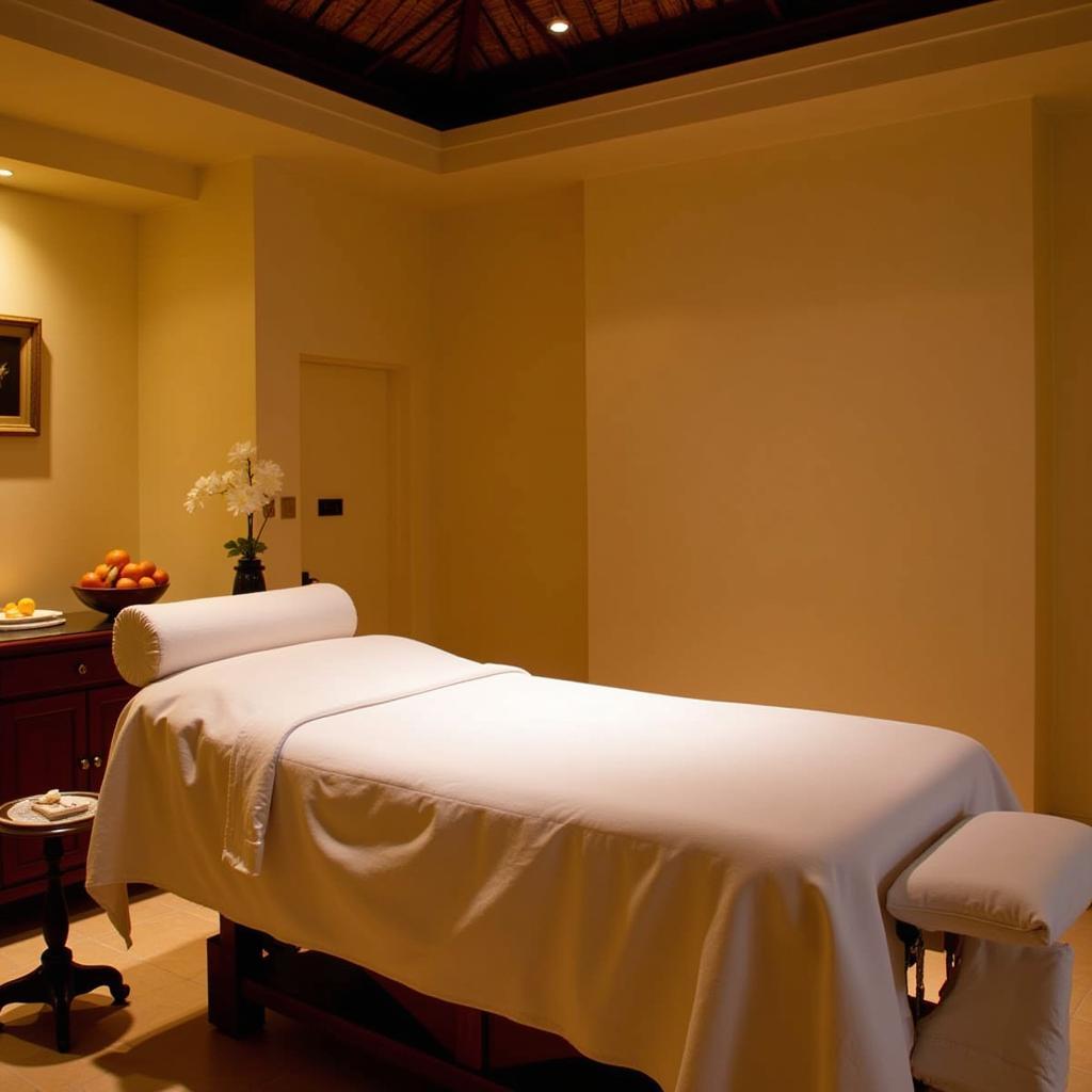 Ayurvedic Treatment Room at The Grand Spa Kovalam