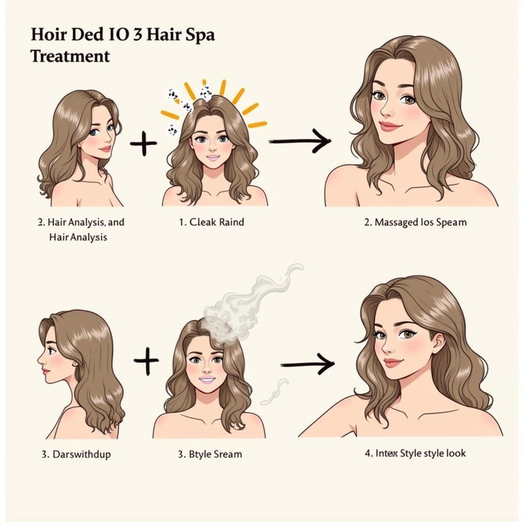 Step-by-step hair spa process in a Pune salon