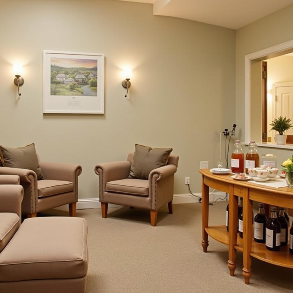 Tranquil Relaxation Area at Hallgarth Hall Spa