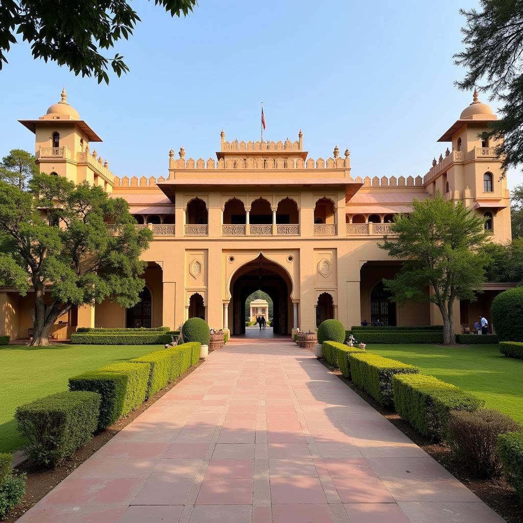 Entrance to the Heritage Village Resort & Spa Manesar