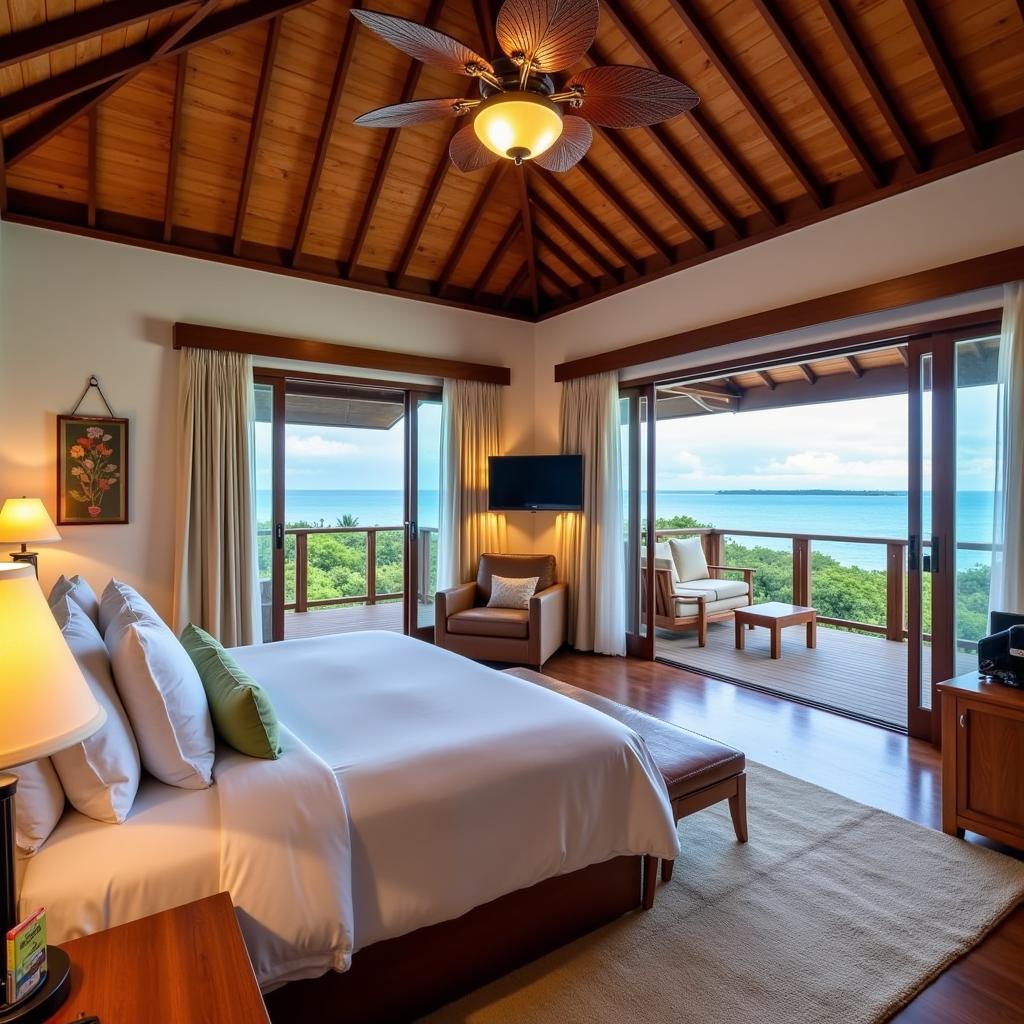 Interior of Overwater Bungalow