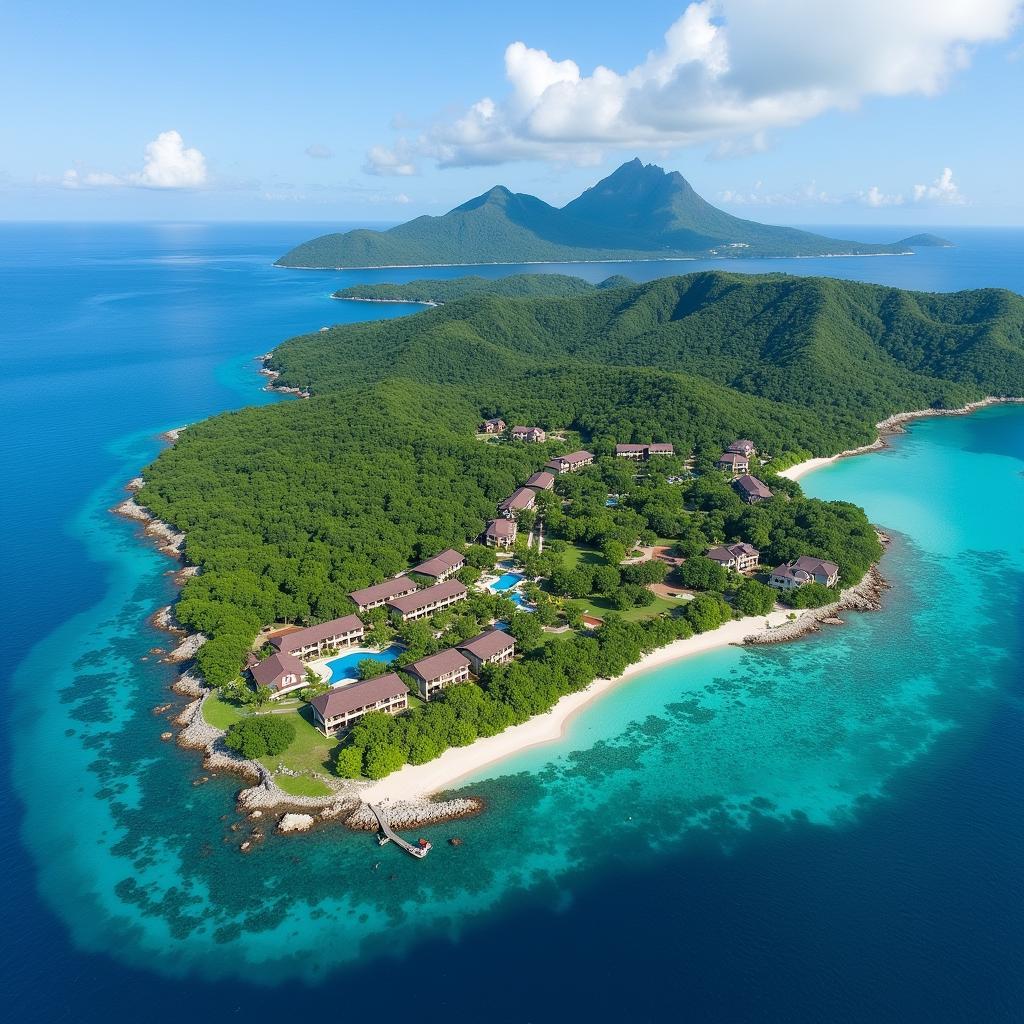 Aerial View of Hilton Seychelles Labriz Resort & Spa