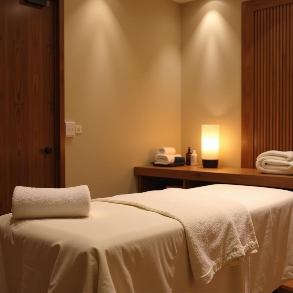 Relaxing spa treatment room in Himayat Nagar