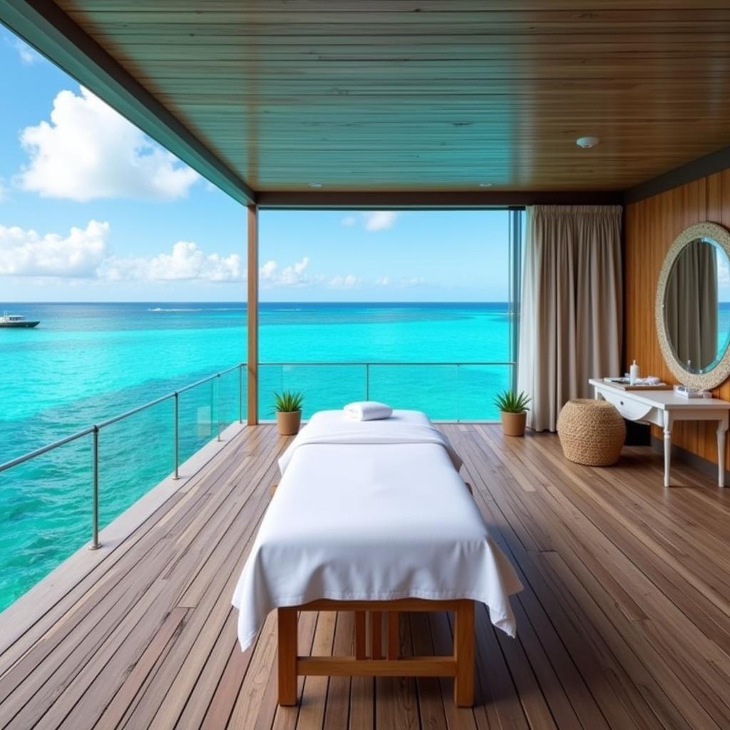 Overwater Treatment Room at Huvafen Fushi