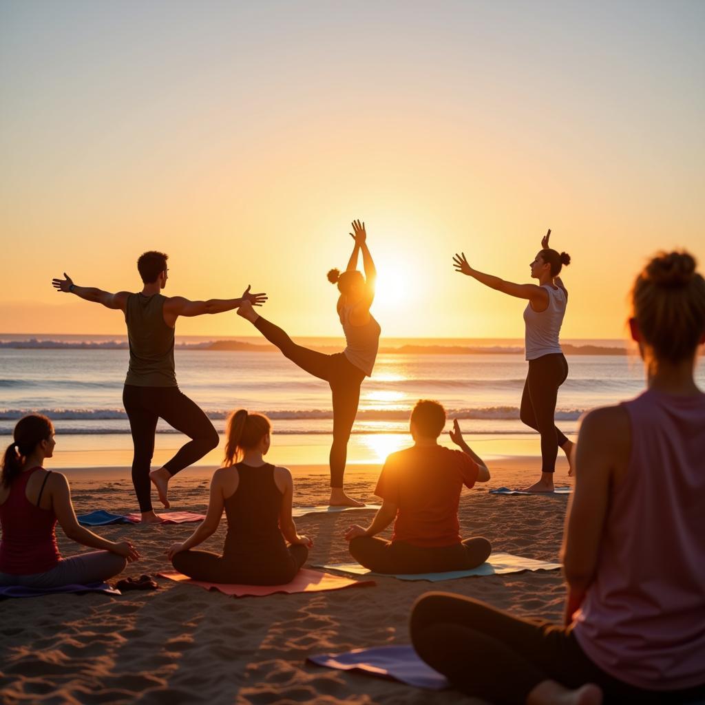 Beachfront Yoga at an Indian Resort and Spa in Mauritius