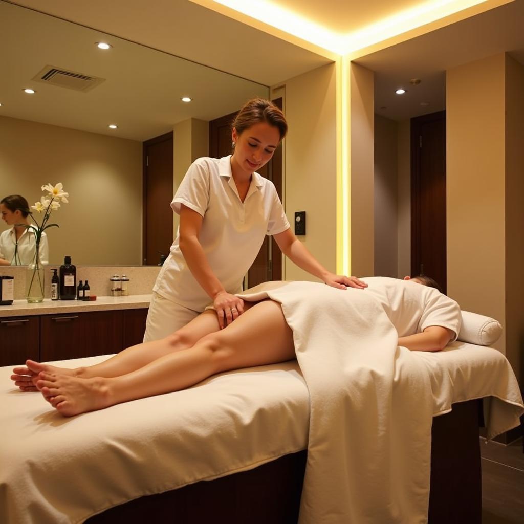 Luxurious massage treatment at the InterContinental Warsaw Spa