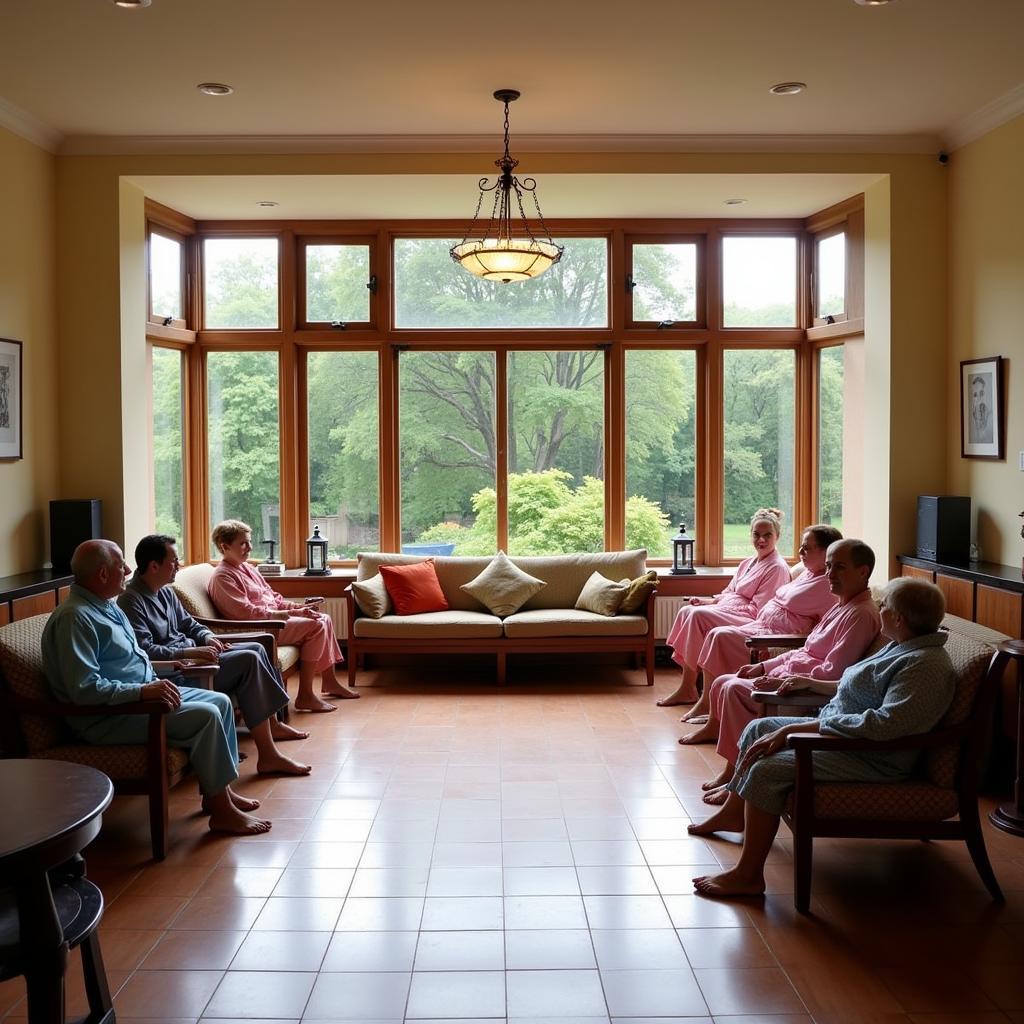 Traditional Korean Spa Communal Area