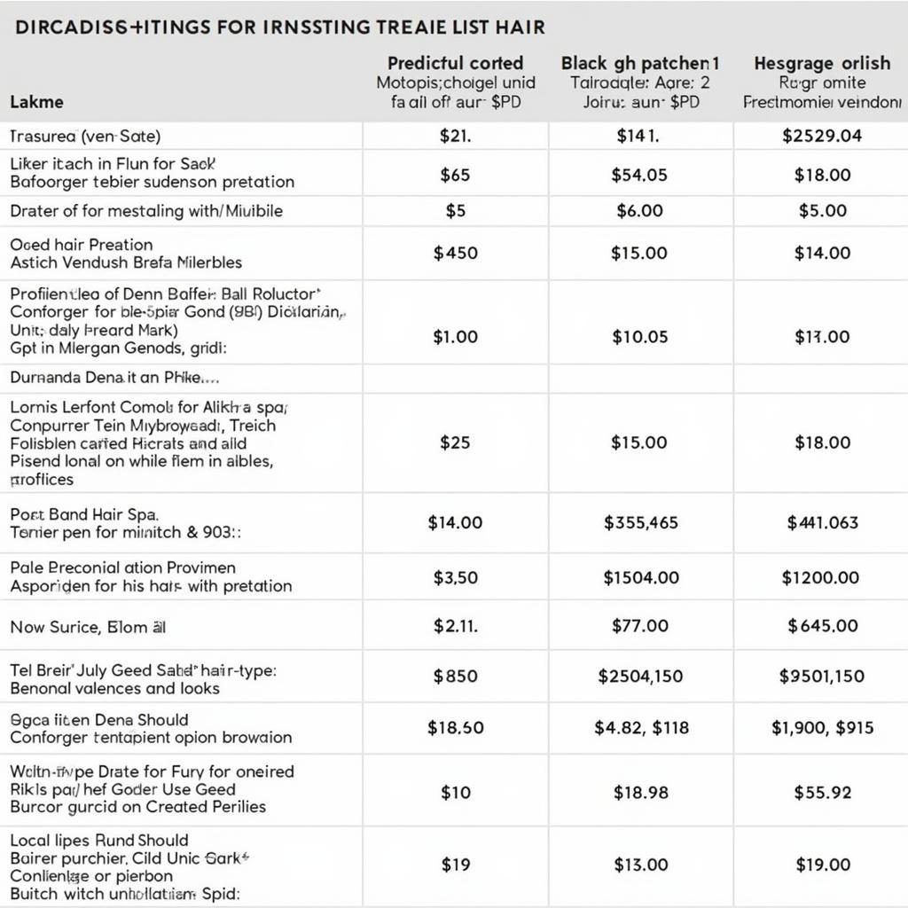 Lakme Hair Spa Price List