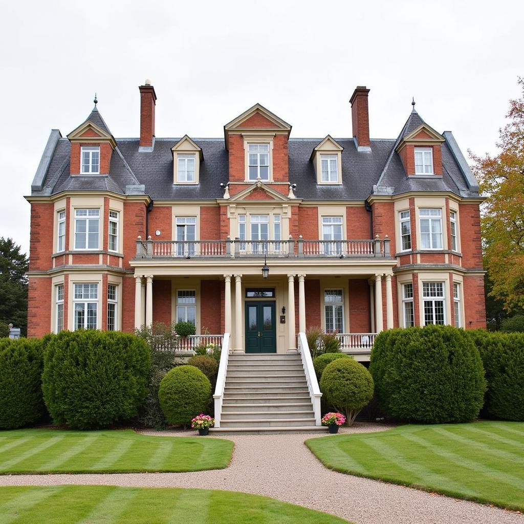 The Grand Exterior of Lucknam Park Hotel