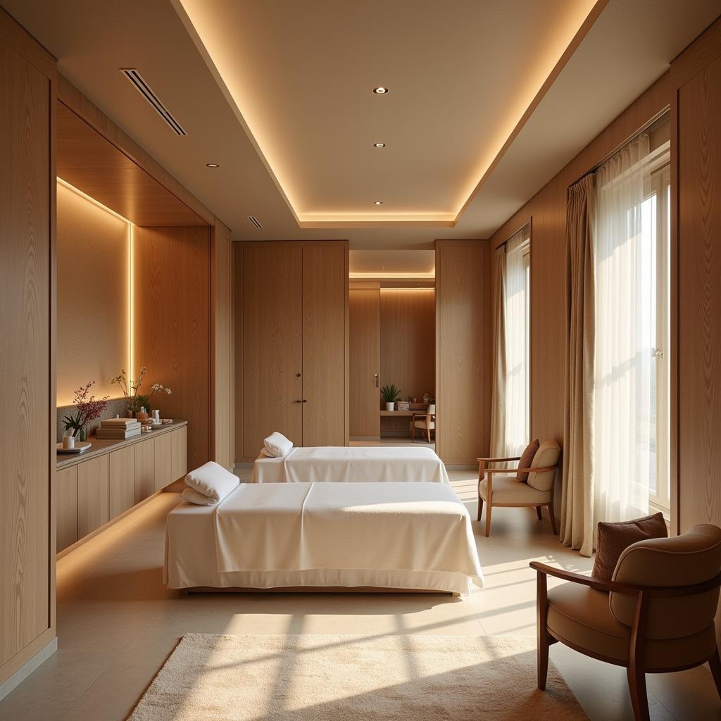 Luxurious Spa Interior Design with Calming Ambiance and Modern Amenities