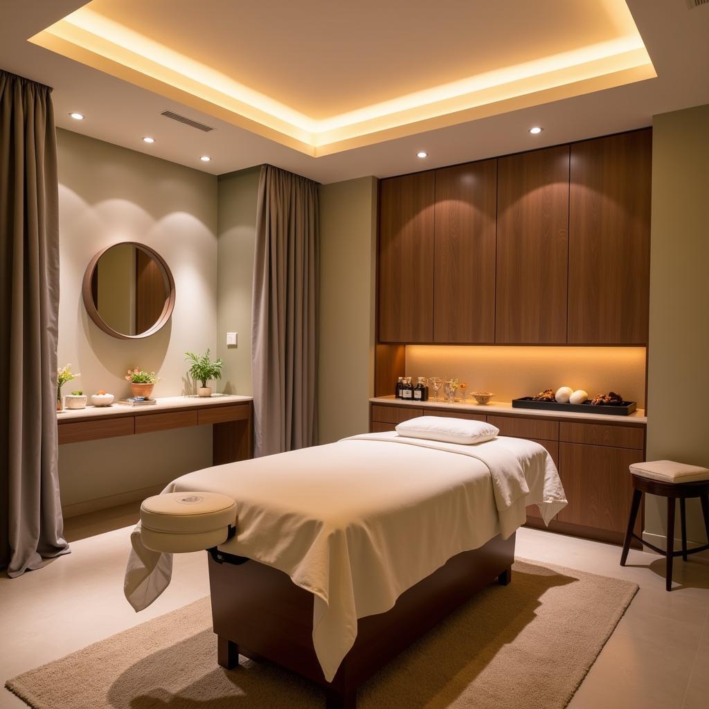 Serene Spa Treatment Room in Milan