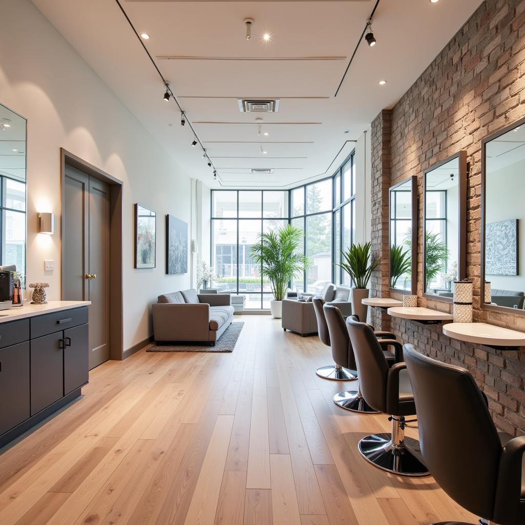 Modern and Chic Interior of Moxie Salon