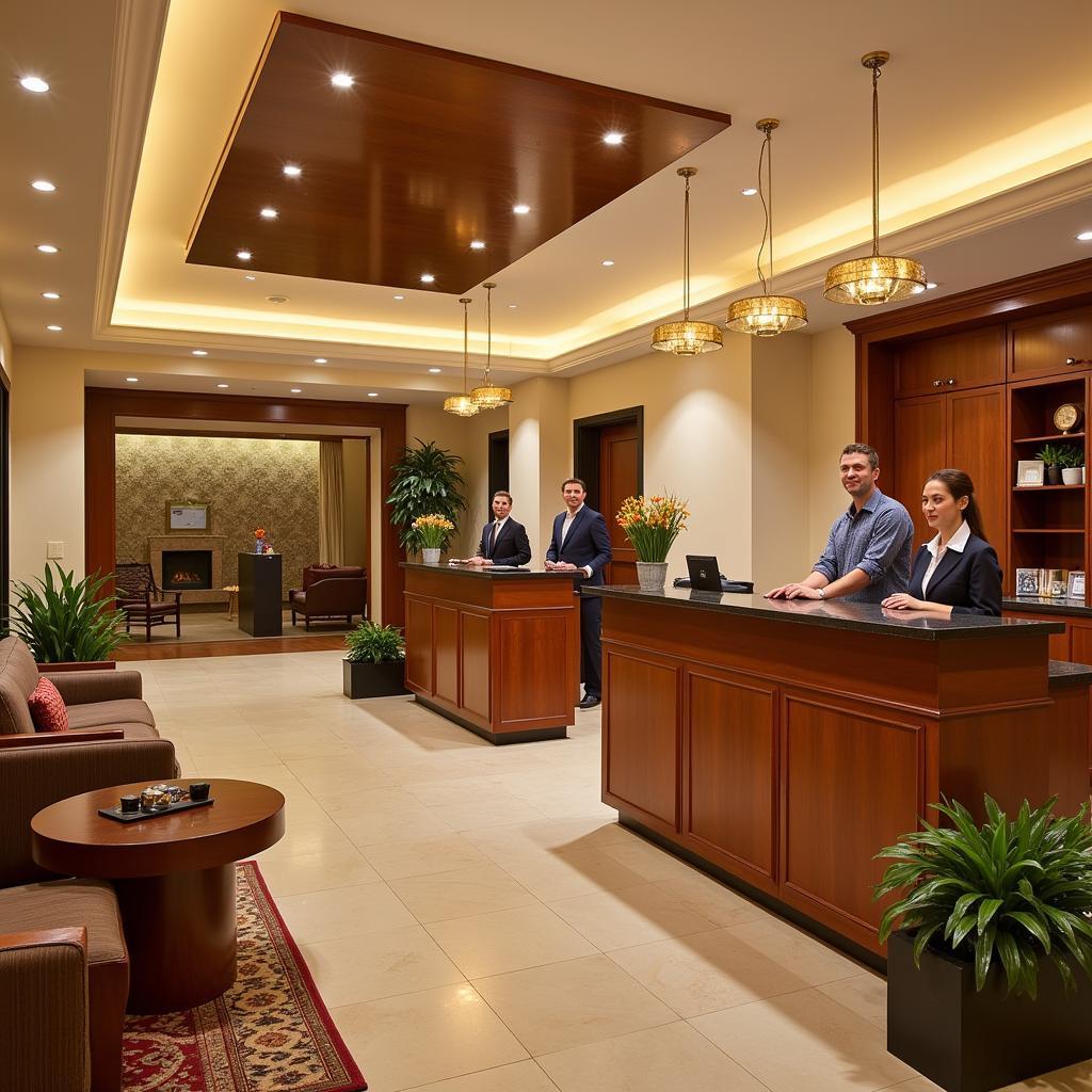 Luxurious Reception Area at MSR Hotel and Spa