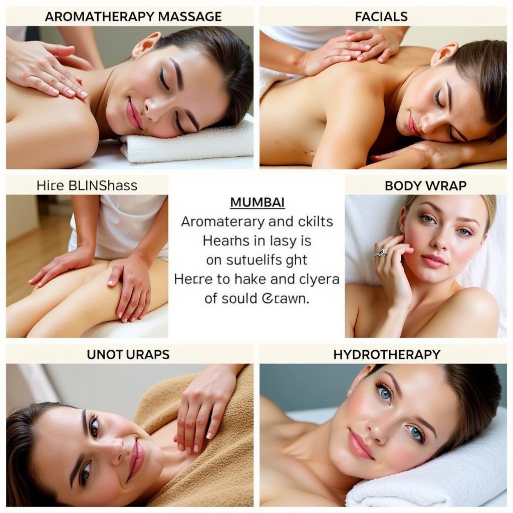 Various treatment options at a Mumbai day spa