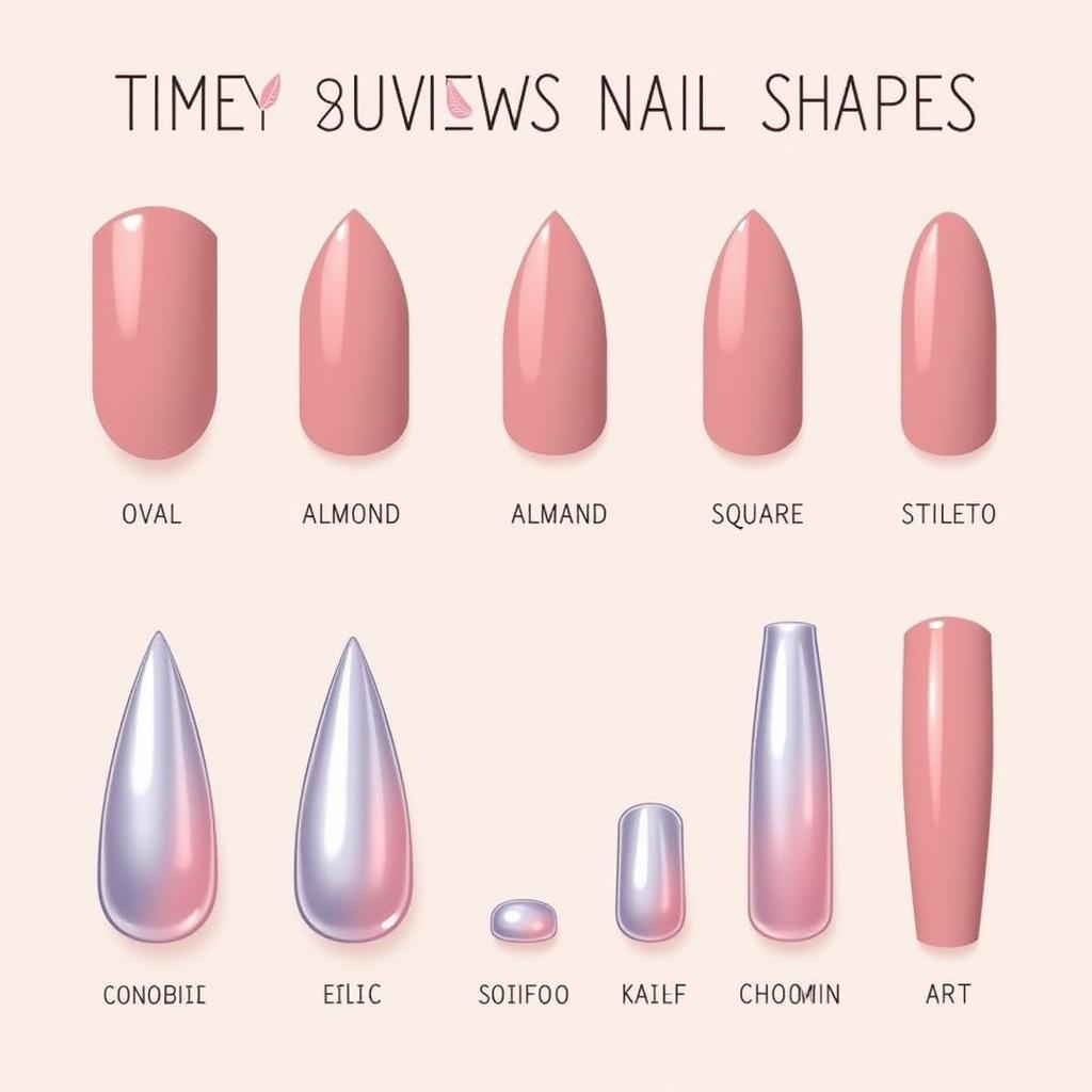 Different Nail Shapes and Latest Nail Art Trends