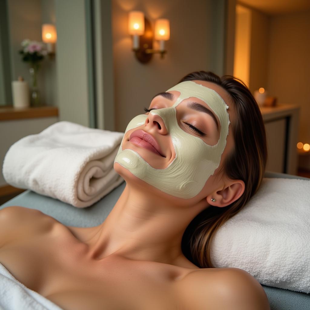 Naples Spa Treatments: A Woman Enjoying a Facial