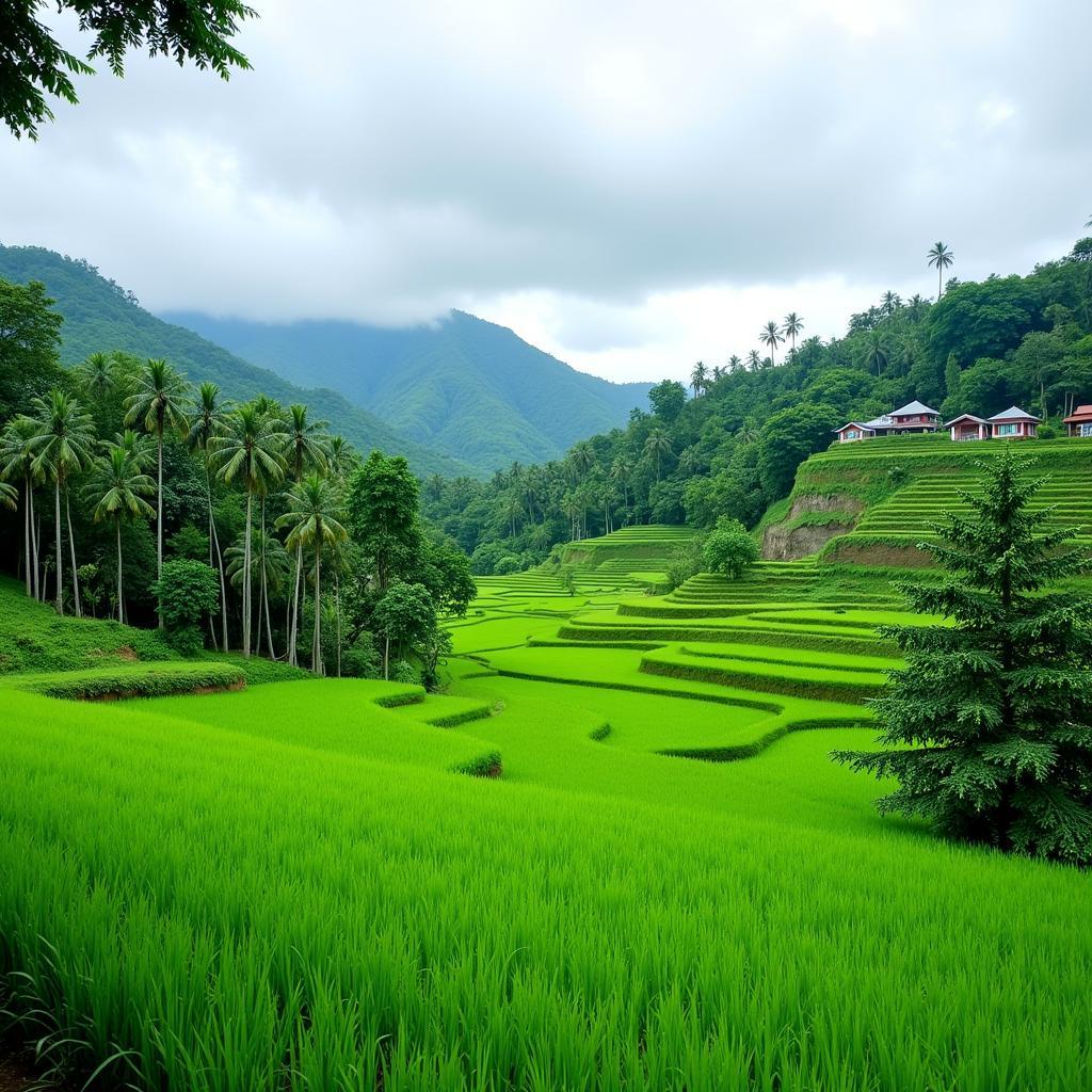 Rice Paddies near Nyuh Bali Resort & Spa in Ubud