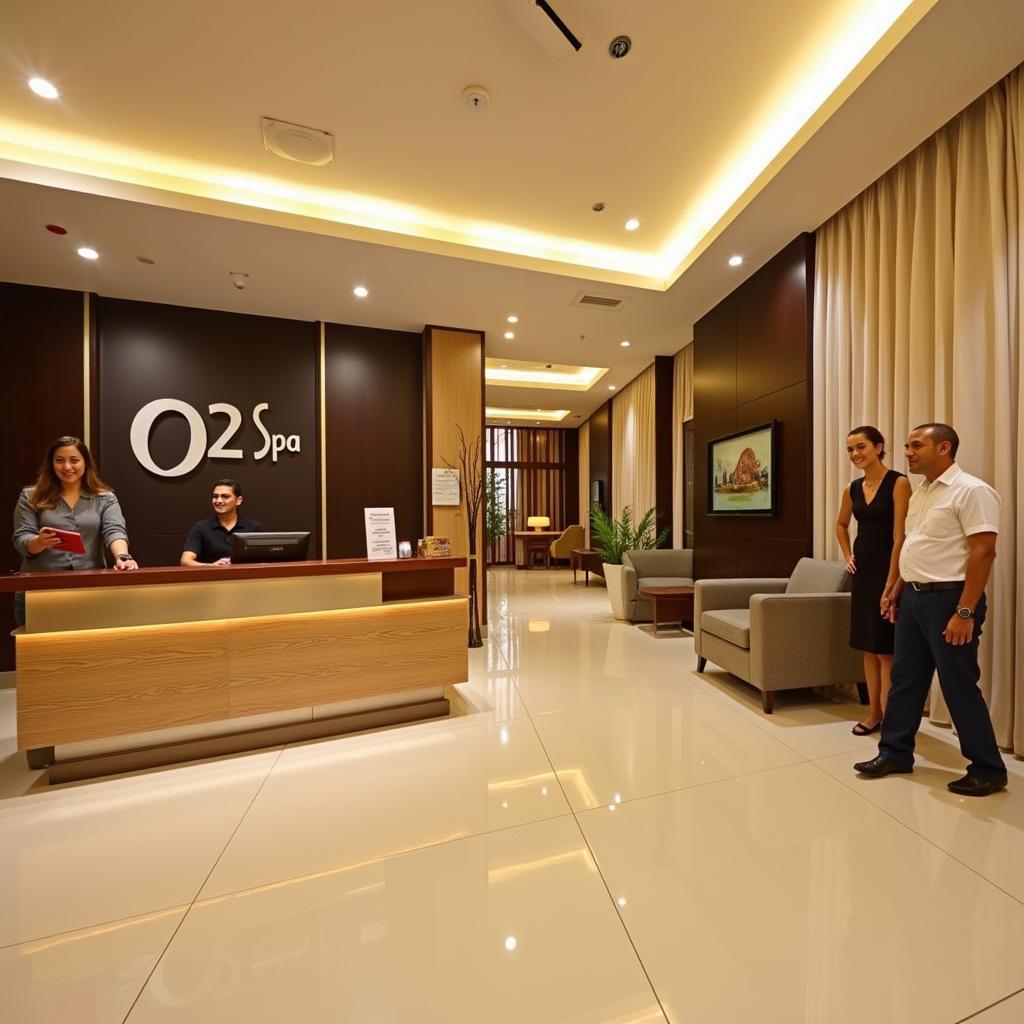 O2 Spa Jubilee Hills Reception Area