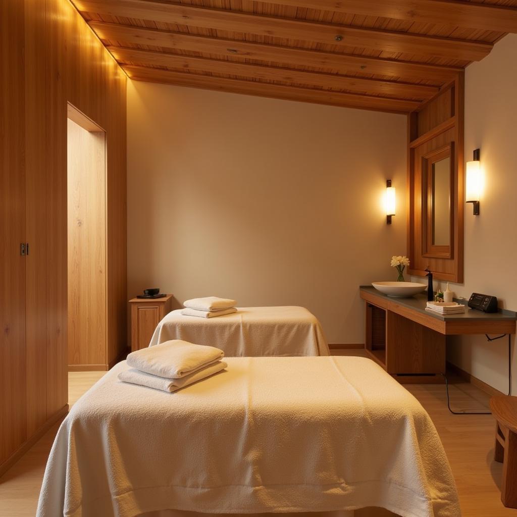 Relaxing Spa Treatment Room at a Parador Resort